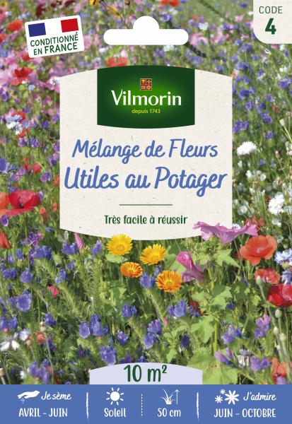 Mélanges de fleurs - Fleurs Utiles au Potager - 10 m² - Mélange de fleurs - face recto